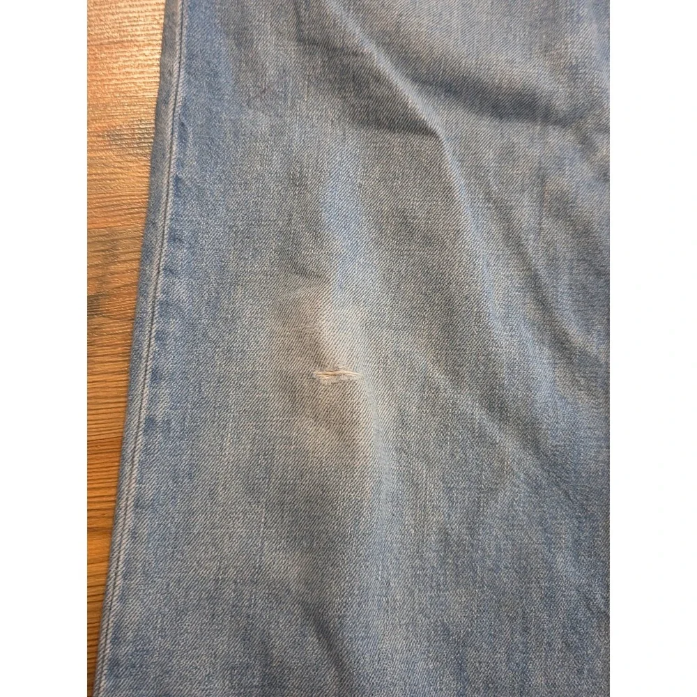 Gap Kids XXL Easy Wide Leg Pull On Jeans Medium Wash Blue Cotton Relax Distress